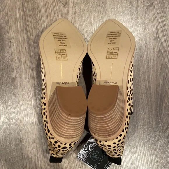 Dolce Vita Sonni Booties Cow Hide Animal Print Leopard Fall Shoes Chic Stylish - Picture 8 of 10